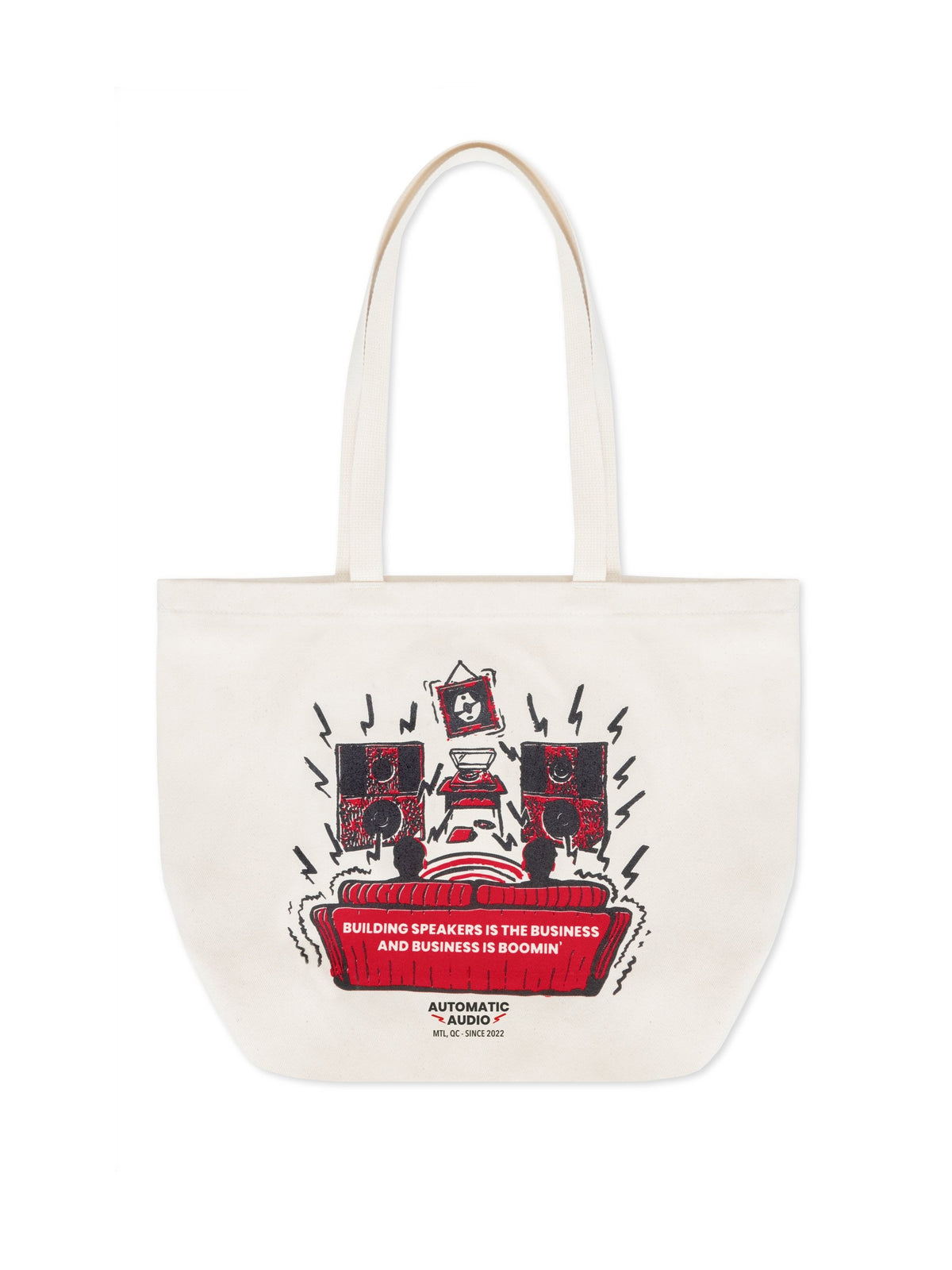 Automatic Audio Jumbo Tote - Red
